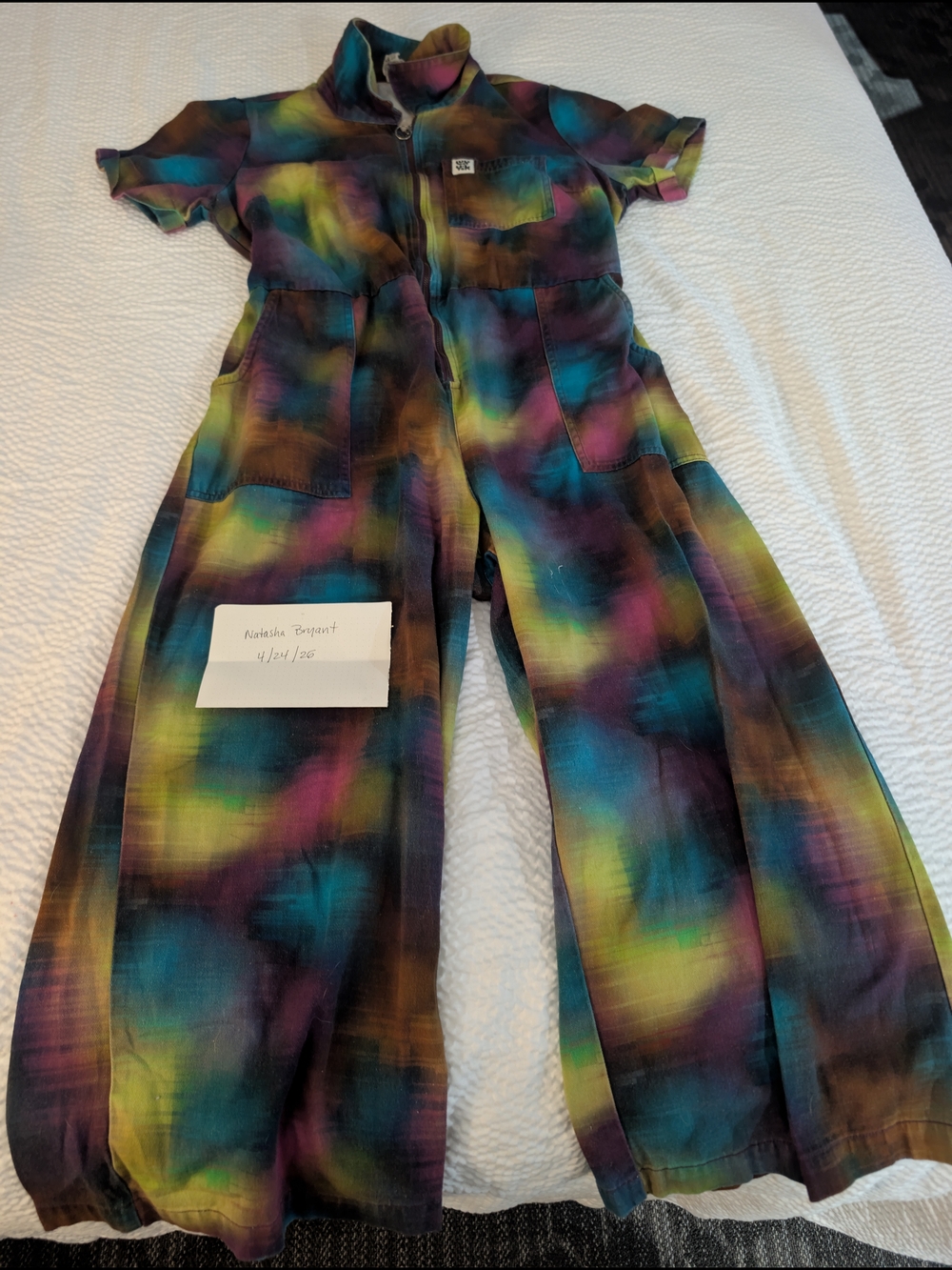 Lucy & Yak Multicolor Tie-Dye Wide-Leg Jumpsuit